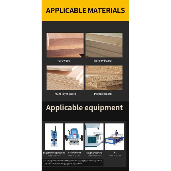 Arden CNC Engraving Machine Woodworking Milling Cutter Carving Bit for Universal Wood Router Bit sharp Mouth Knife