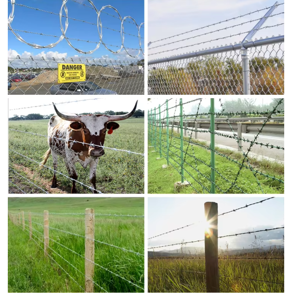 Hot-Dipped Galvanized Razor Barbed Wire with Anti-Corrosion Coating and Sharp Razor Blades for Perimeter Security