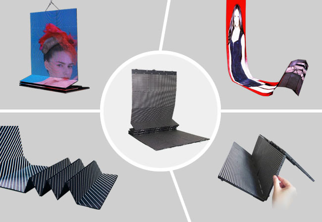 Ultra Thin High Brightness Curtain LED Display RGB , Indoor Full Color LED Screen 6mm