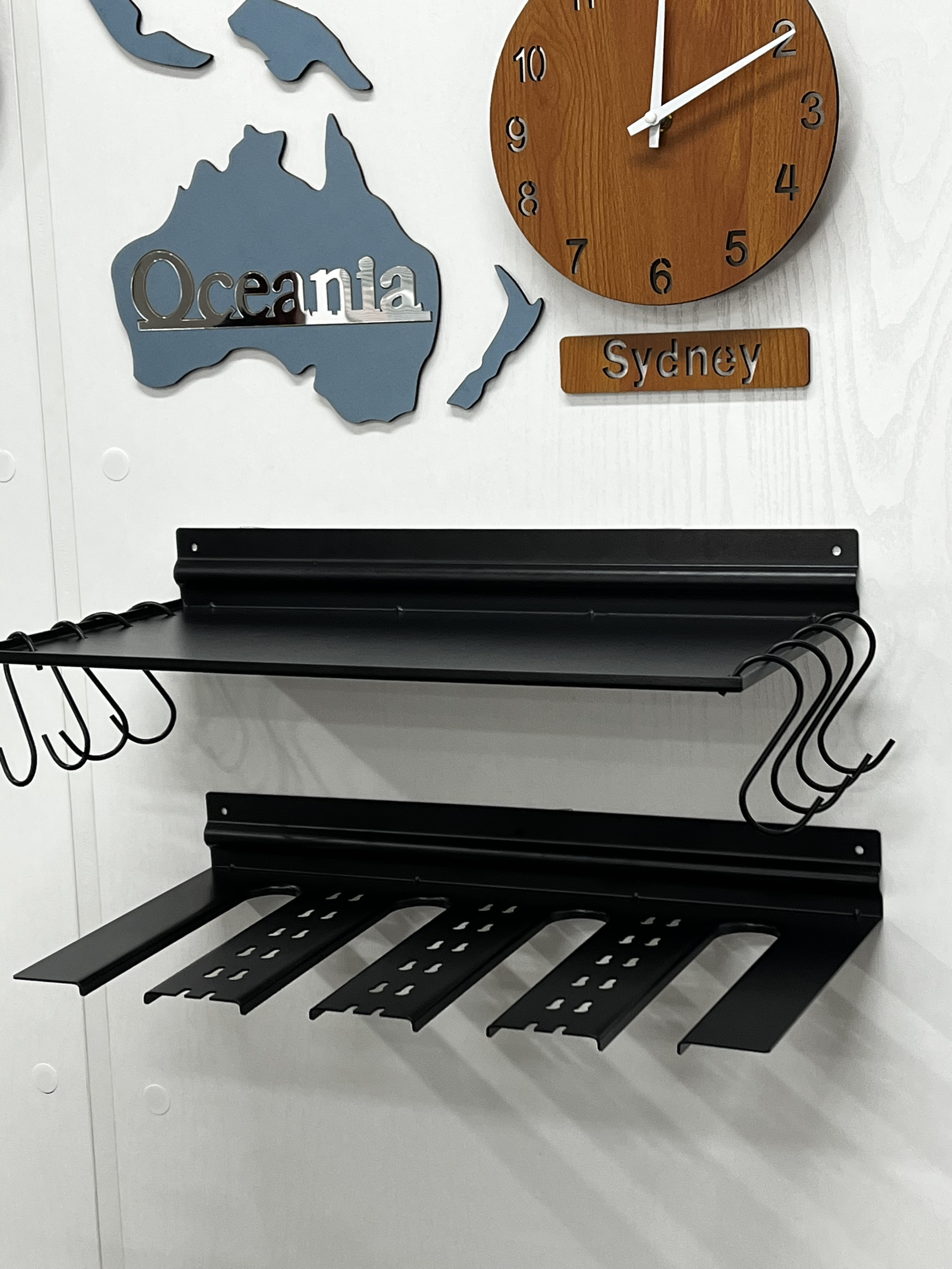 Wall Mount Cordless Drill Storage Rack Holds Power Tool Organizer with Powder Coating