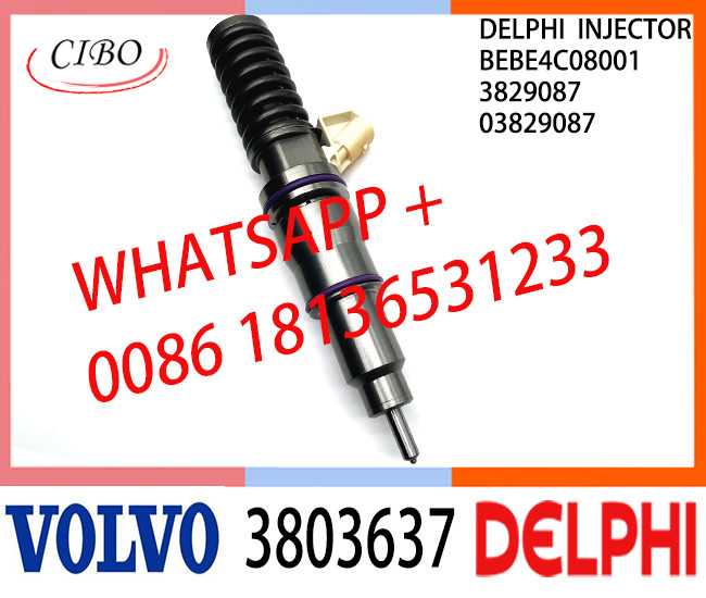 Common Rail Fuel Diesel Injector BEBE4C08001 3803637 3829087 03829087 E1 for VOL truck 16 LITRE INDUSTRIAL