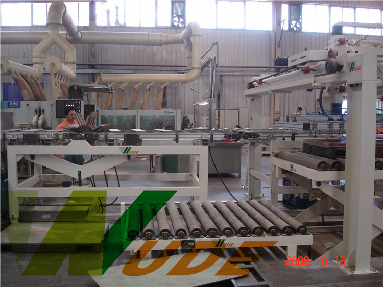 Automated Operation Loading And Unloading Equipment For Flooring Production Line