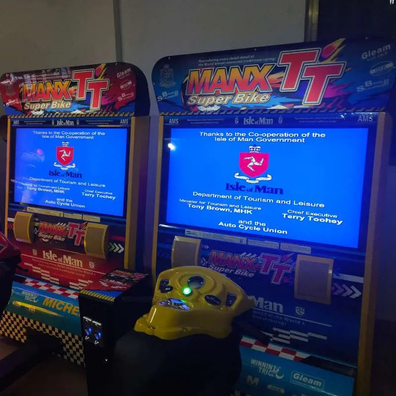 42 Inch Display Classic Moto Bike Racing Game MANX TT Motor Racing Game