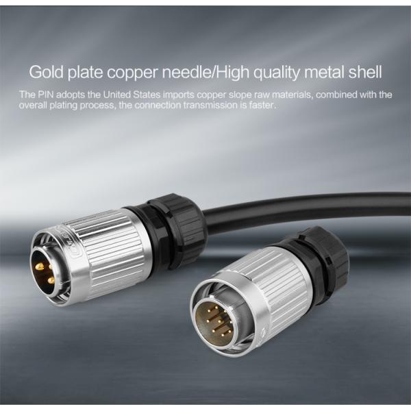 IP68 Waterproof Plug and Socket With 2 Pin More Than 12 Volt Cable Connectors for Power