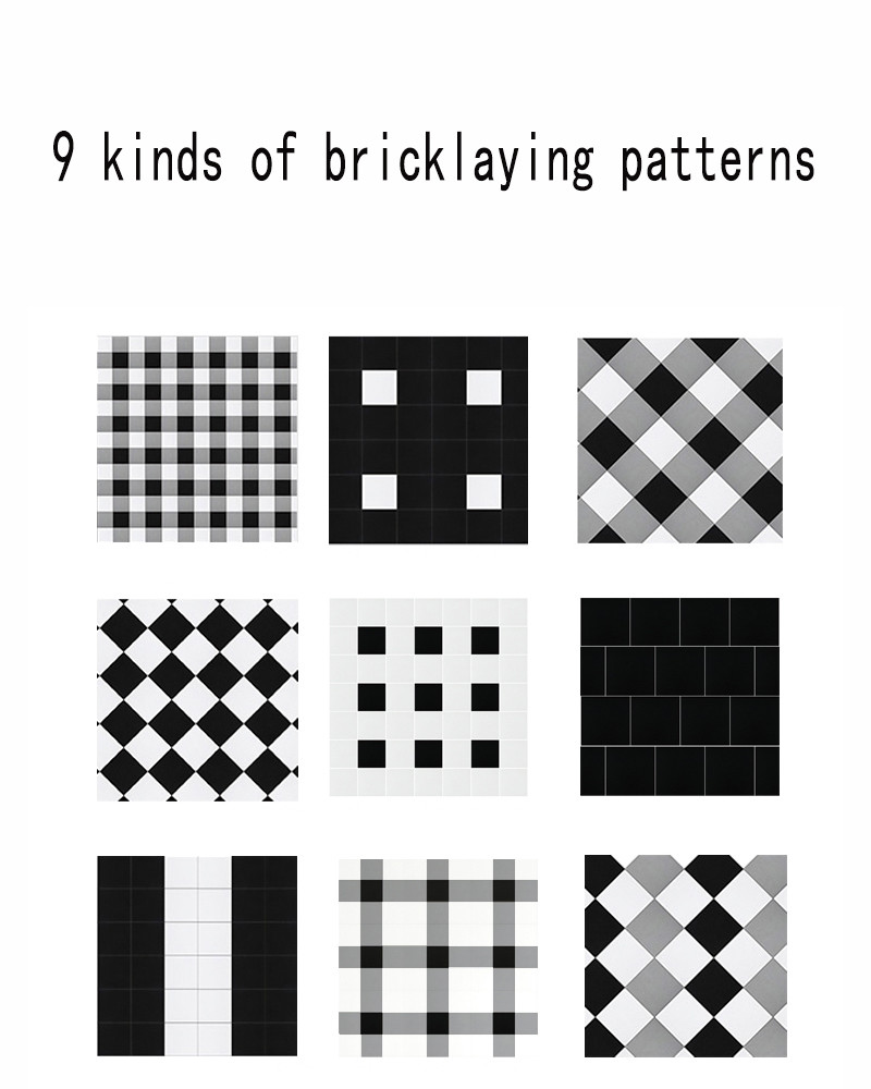 firebrick Black White And Gray Floor Tile For Kitchen 200x200mm Ceramic Rustic Tiles For Bathroom