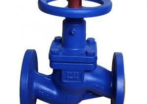 China Din Cast Iron Sealed Globe DN15 Industrial Control Valves Y Shaped For Water on sale