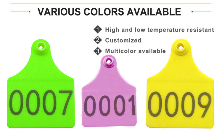 Moisture Proof Livestock ID Tags Engravable Cattle Ear Tags