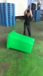 plastic dustbin waste bin plastic garbage bin 120l with wheels