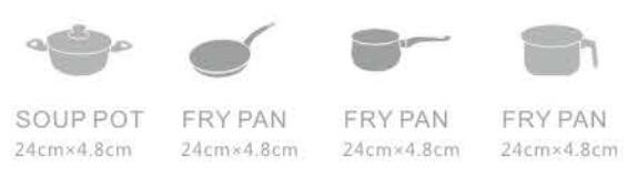 Aluminum forged induction color ceramic coating nonstick cookware set