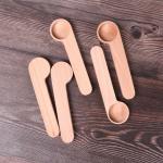 Baby milk powder spoon with sealing function-Beech wooden