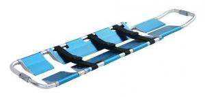 China Hospital patient special aluminum alloy stretcher blue emergency stretcher car on sale