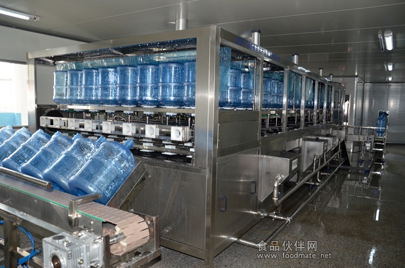 Full - Automatic Barreled Drinking Water Production Line For 3 Gallon 5 Gallon Bottle