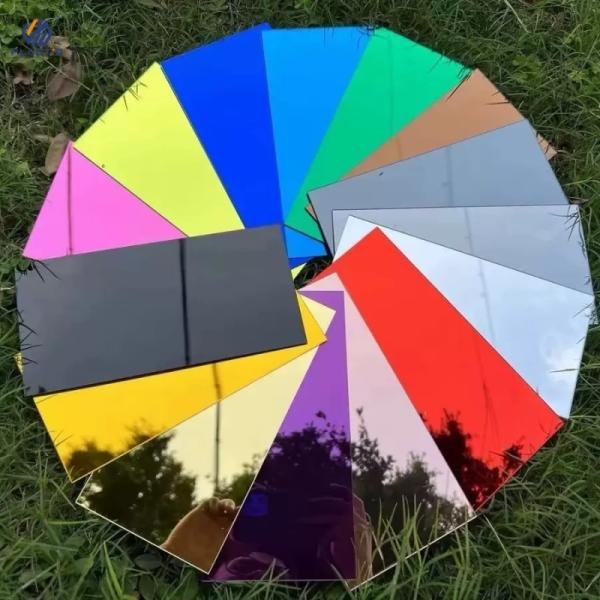 PE Film Covered Gold Mirror Acrylic Sheet 4ft X 8ft for Versatile Applications