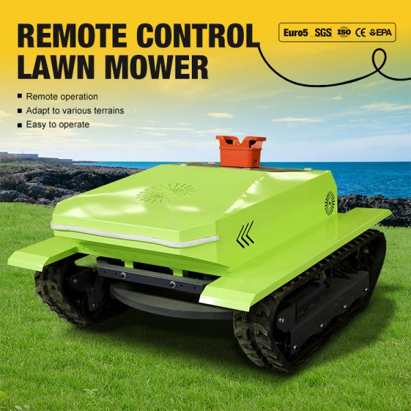 CE Certified Self-Propelled Grass Cutting Machine Crawler Intelligent Remote Control Lawn Mower for Sale