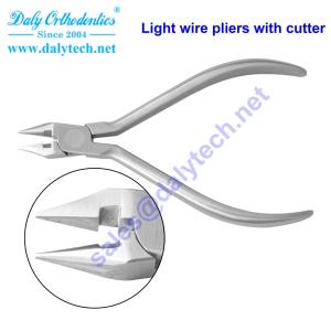 Quality Light wire pliers with cutter from dental instruments manufacturers for sale