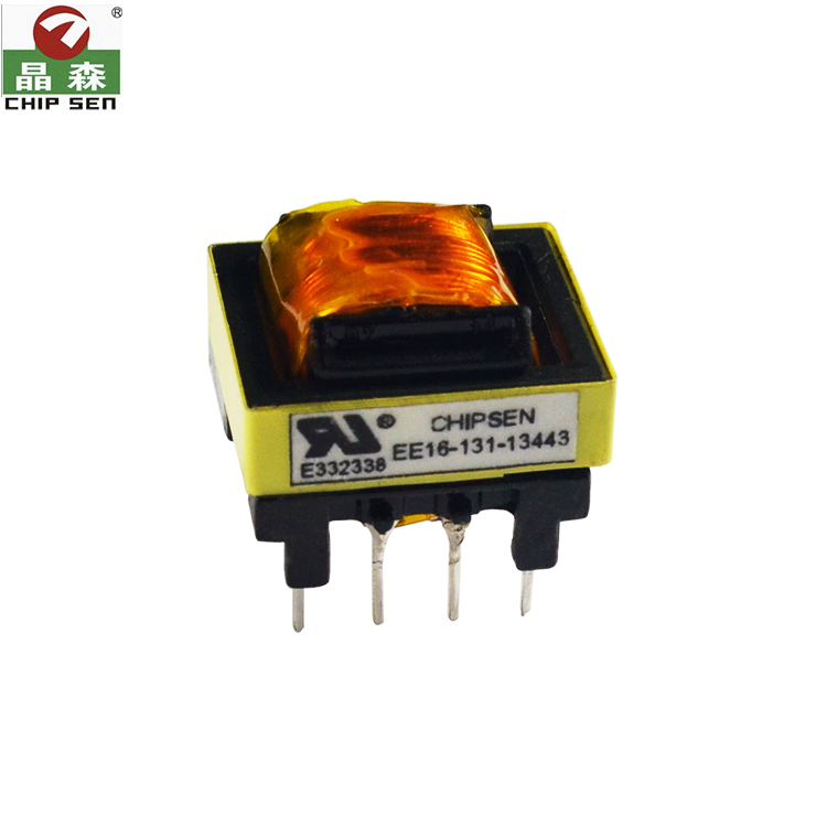 Chipsen Customized EE16H High Voltage Current Transformer 220v 12v Pulse High Frequency Transformer for Electronic Output