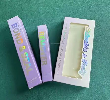Custom White Paper Boxes for Mink Eyelashes Packaging