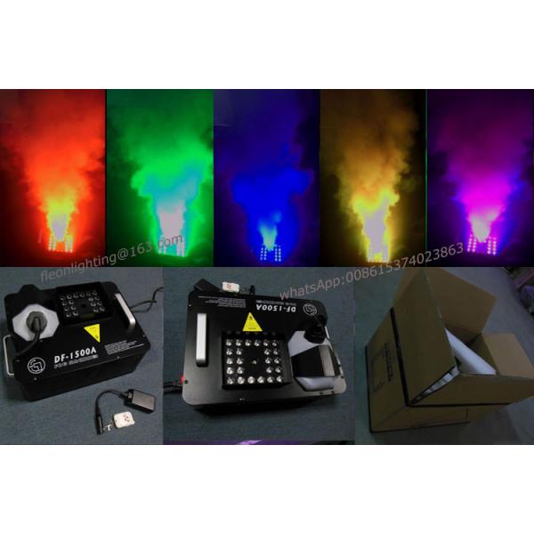 Led Dj Stage Effect Equipment 1500 Watt Fog Machine , Vertical Ground Smoke Machine