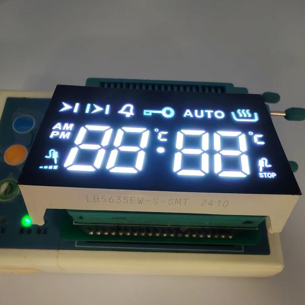 Ultra Bright White 4-Digit 7-Segment LED Display Common Cathode for Oven Timer