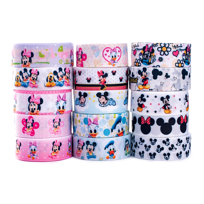 Factory High Quality Fashion Cheap Wholesale fairytale cartoon princess 75mm grosgrain printed ribbon