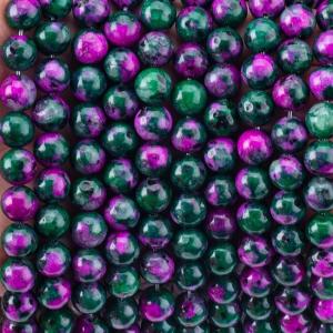 Quality 8mm Epidote Gems Beads Dark Ruby Zoisite Gemstone Beads Healing Crystal Stone Beads Beads For Jewelry Making for sale