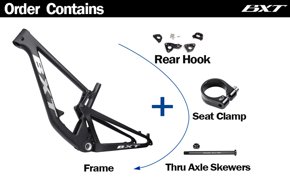 Travel 150mm Carbon Mountain Bike Frame Full Suspension VPP Technology