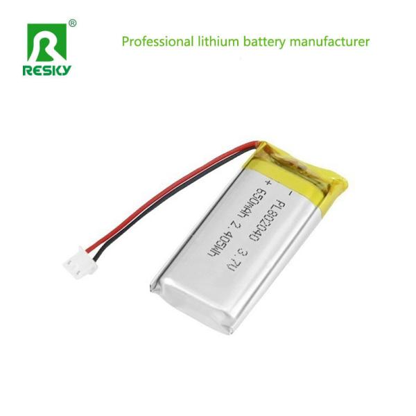 Solar Lithium Cell 802040 3.7V 650mAh Rechargeable Lithium Ion Polymer Battery For Bauty Device