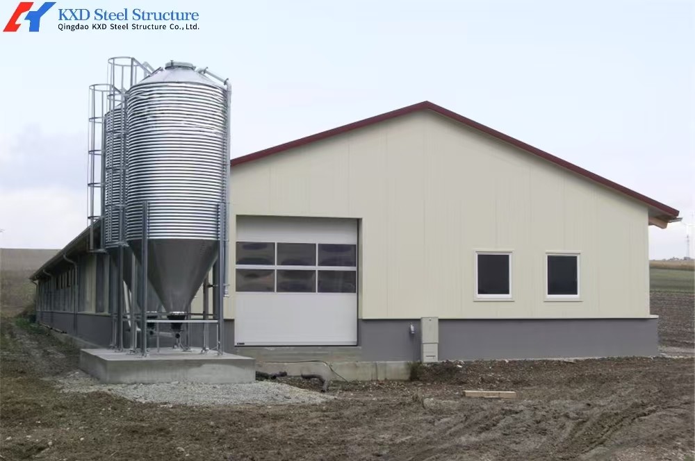 Broiler Poultry Prefab Houses Steel Structure Fully Automated Chicken Farming Equipment