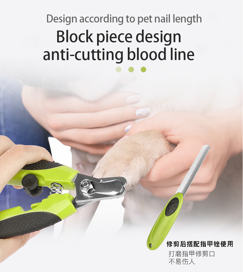 Sustainable Dog Nail Trimming Tools Green Pet Nail Clippers For Dogs