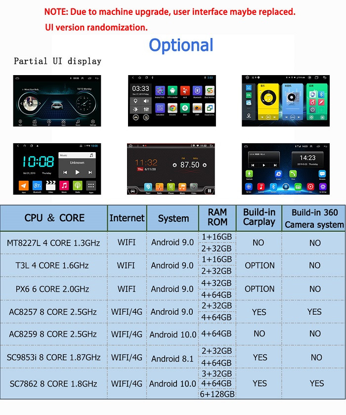 16GB Touch Screen Android Car Stereo