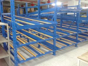China 50KG material storage racks for conveyor carton , turn box piece picking gravity flow racks on sale