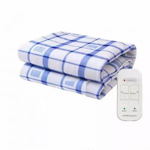 China Dual Digital Heated Low Emf Electric Blanket King Size Breathable Fleece on sale