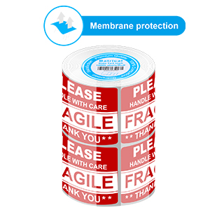 2x3 fragile label