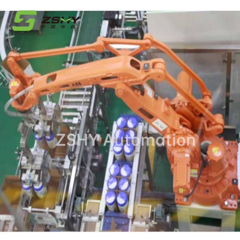 2400 BPH Robotic Bottle Case Packer Automatic Packing Machine 50HZ 60HZ