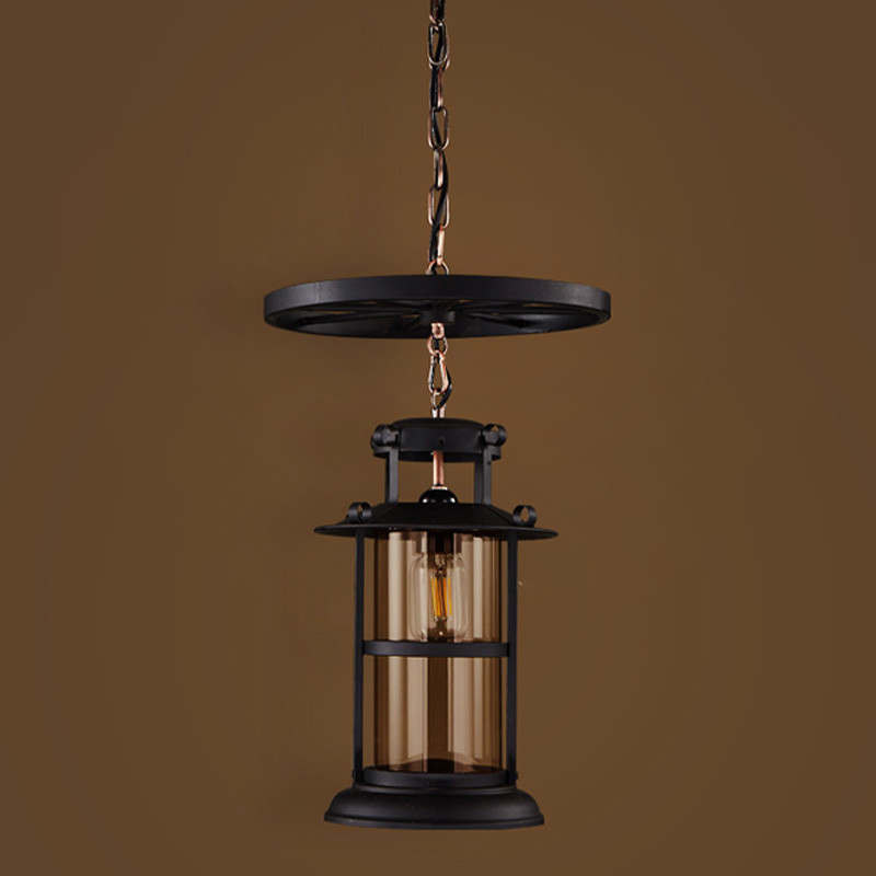 Retro Industrial Wind Wheel Chandelier Bar Table Coffee Restaurant Lantern Chandelier(WH-VP-208)