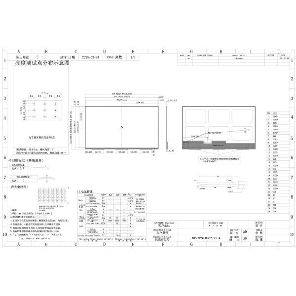 18.5-Inch Large FHD Industrial Display | 1920×1080 Resolution, LVDS Interface, 300cd/m² Brightness for Equipment Monitoring & Workshop Control Panels