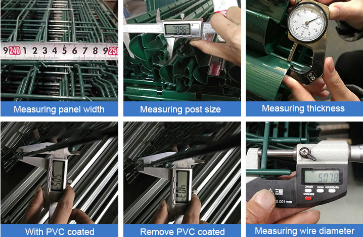 Garden Pvc Coated Green Curved 3d Wire Mesh Fence 1.8*3.0m