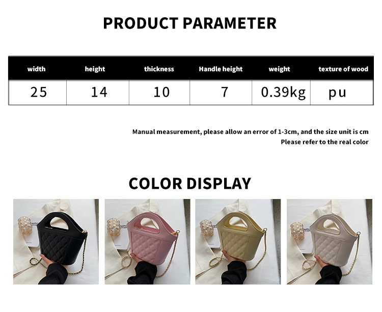 Mini Bucket Bag Purses PU Leather Small Handbag for Women Single Shoulder Ladies Hand Bags