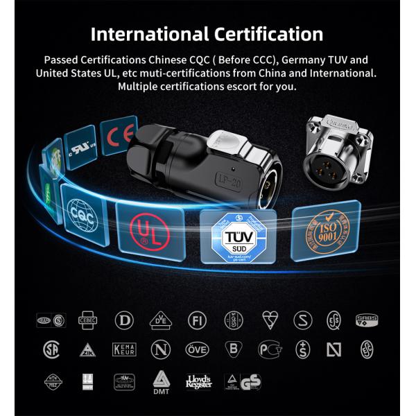 Cnlinko Connector Manufacturer LP20 2 Pin IP68 Screw Type Waterproof Wire Connector