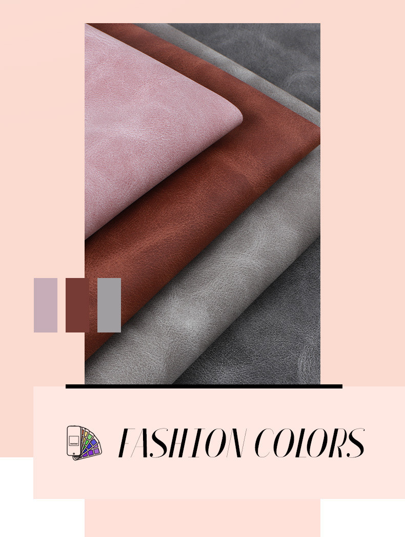 High Grade PU Shoe Leather Faux Leather Yangbuck Wear Resistant