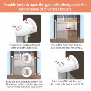 Quality Premium ABS Retractable Baby Gate Baby Safety Accessories for sale