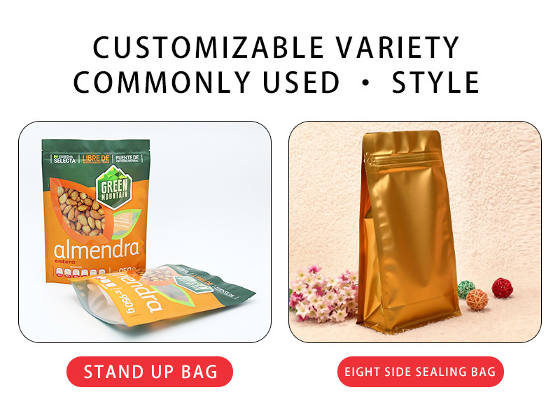 Premium Matte Stand-Up Bags With Partial Display Window Custom Sizes Zipper Seal Food-Grade For Dried Fruits & Nuts