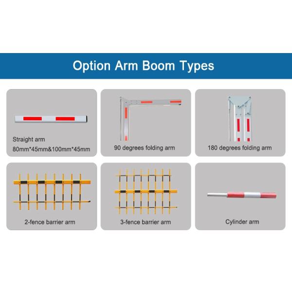 IP54 120W Cold Rolled Steel Vehicle Boom Barrier Automatic Parking Control System