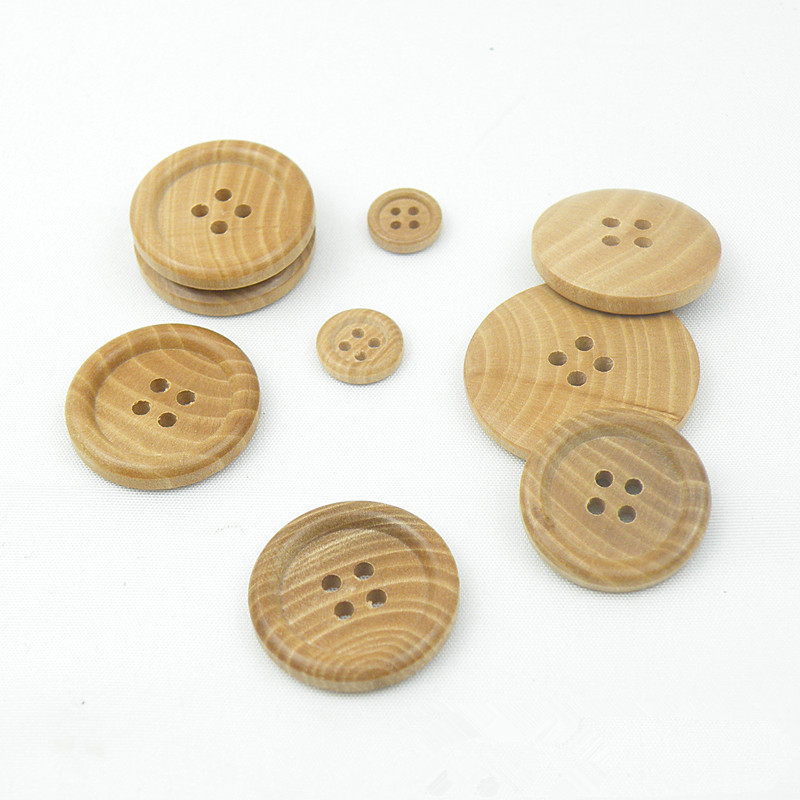 Clothing Accessories 2 Holes 4 Holes Round Laser Engraving Letter Hearts Love Sweater Wood Button for Garment