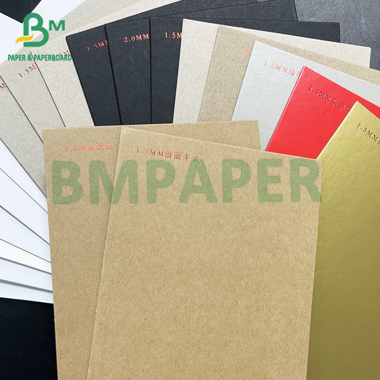 Eco Friendly 1.5mm Red Gold Coated Duplex Board for Gift Boxes