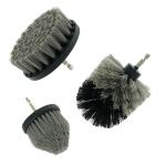 Household Drill Shower Scrubber 3 Piece For Upholstery