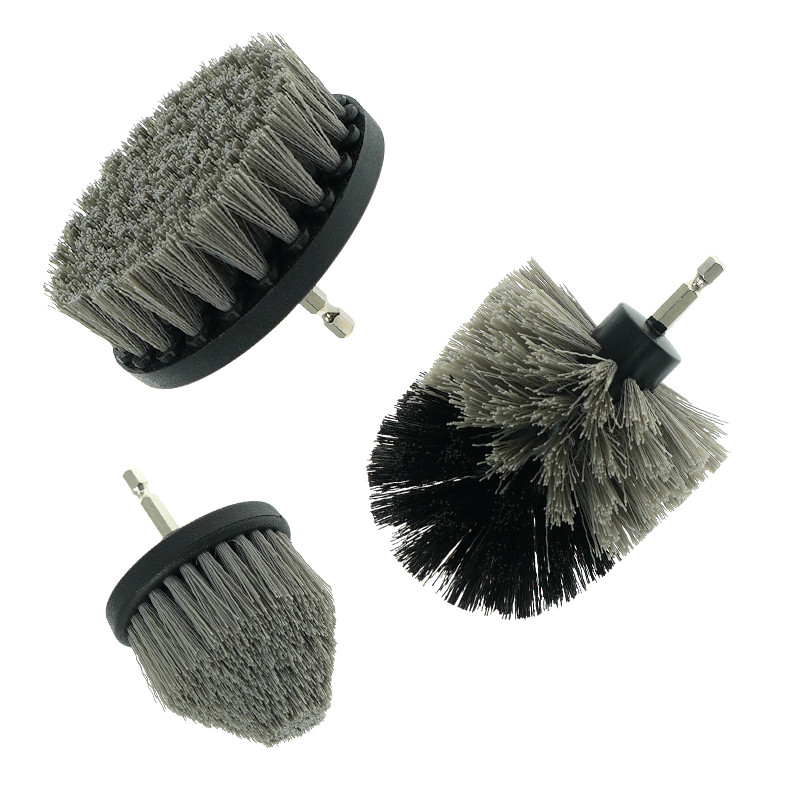 Household Drill Shower Scrubber 3 Piece For Upholstery