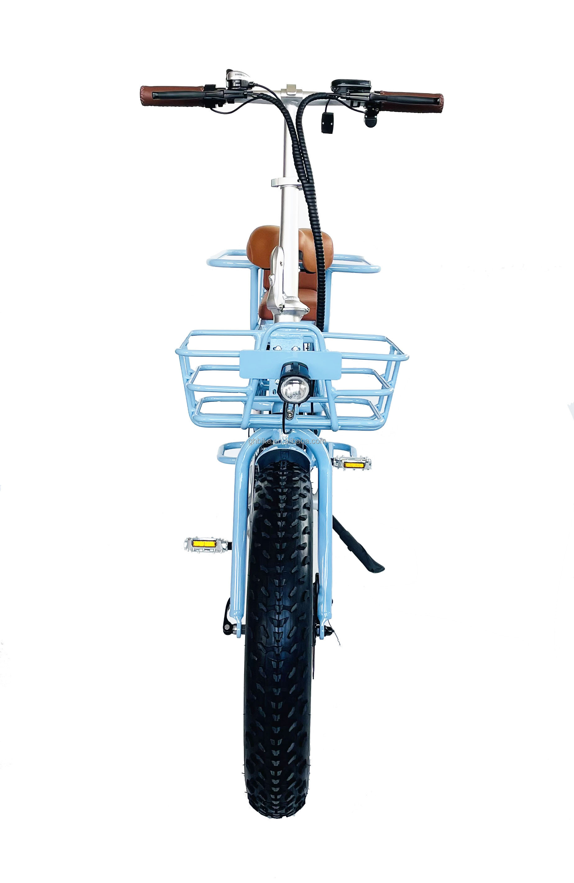 20" 48V 1000W Dual Batteries 34AH Lithium Battery 50KM/H Rear Hub Motor Snow Electric Bike
