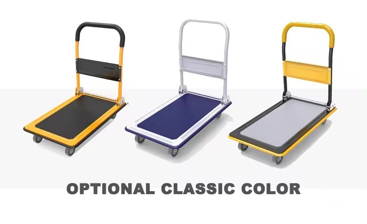 150kgs L73cm*W47cm*H98cm Platform Truck Foldable Platform Truck Push Dolly Multifunctional Heavy Duty Foldable Warehouse