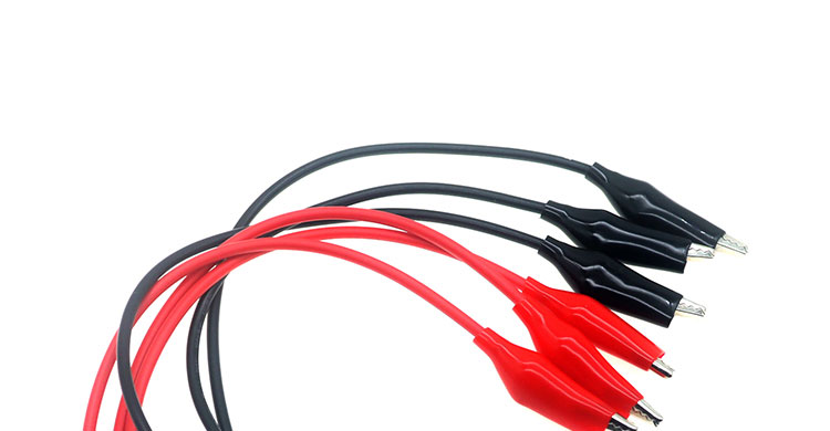12V Red Black Alligator Clips Battery Cable